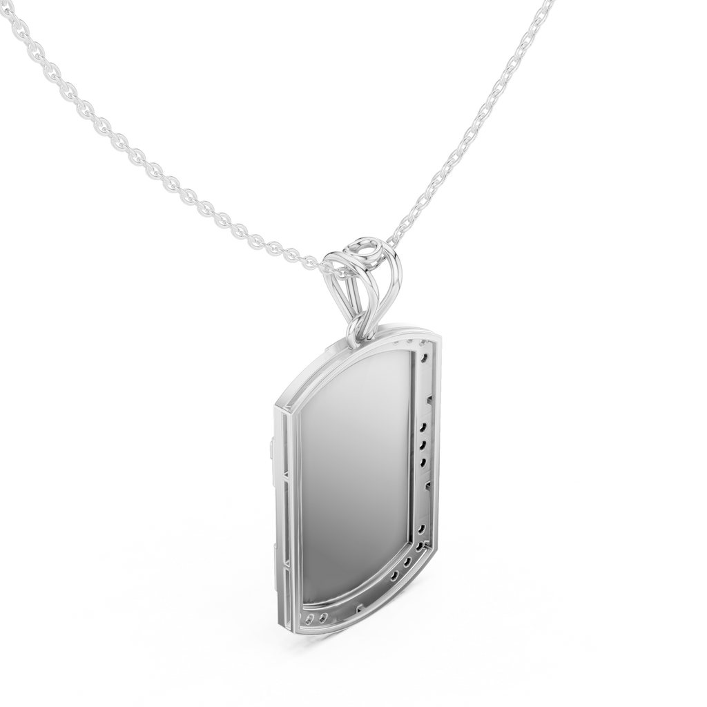 Cross Dog Tag Pendant