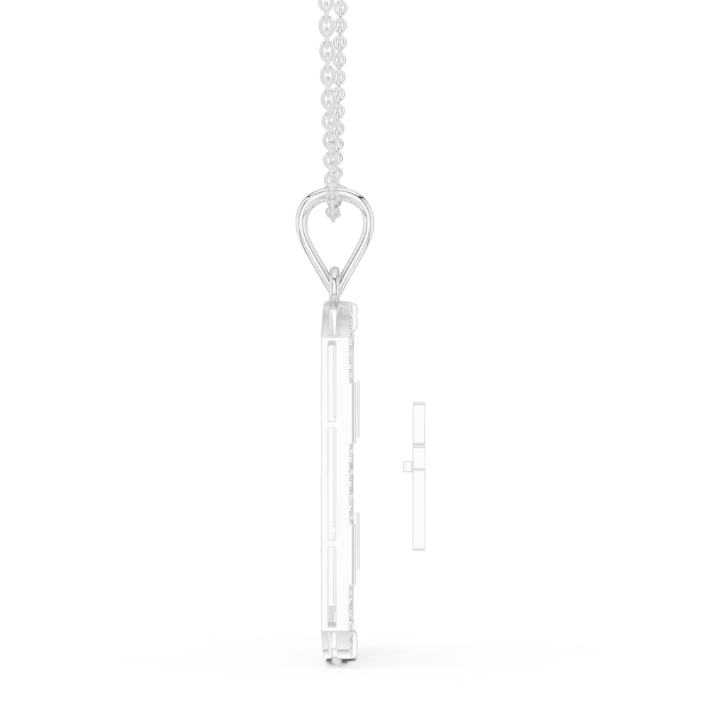 Cross Dog Tag Pendant