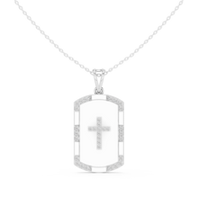 Load image into Gallery viewer, Cross Dog Tag Pendant