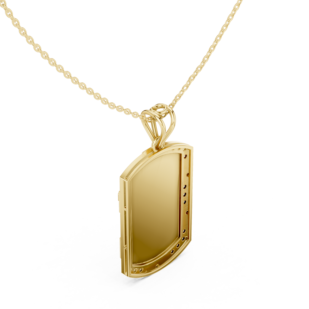 Cross Dog Tag Pendant