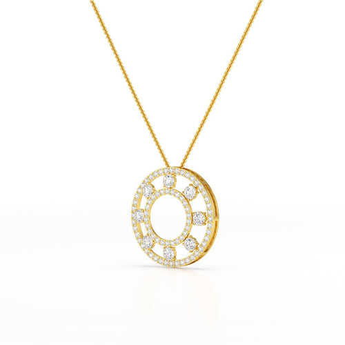 3.25 Carat Round Pendant