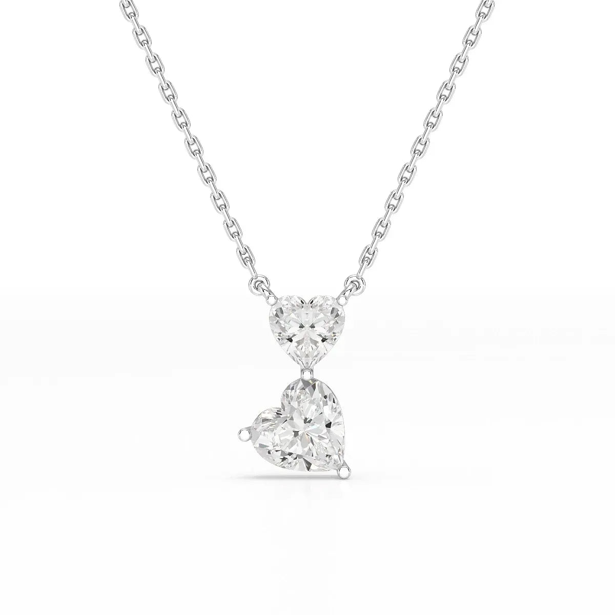 Double Heart Cut Pendant