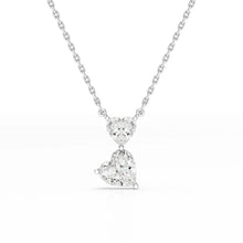 Load image into Gallery viewer, Double Heart Cut Pendant