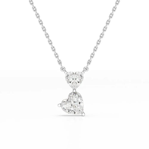 2.83 Carat Double Heart Shape Pendant