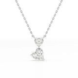 2.83 Carat Double Heart Shape Pendant