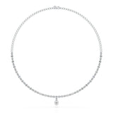 3.37 Carat Baguette Necklace