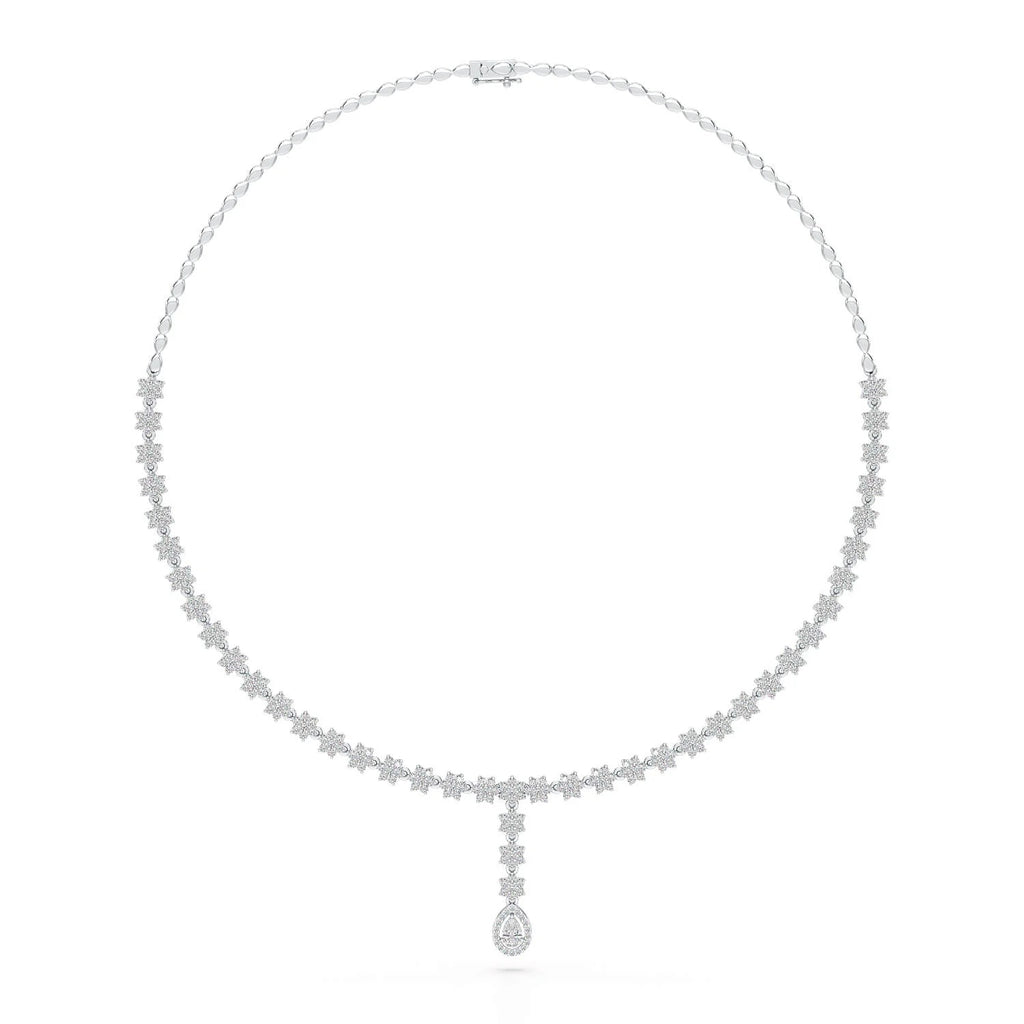 4.97 Carat Pear Necklace