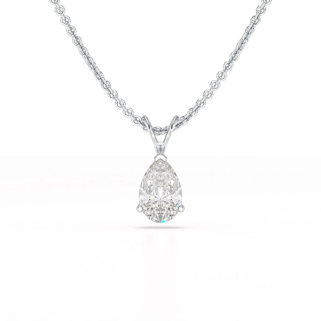 1 Carat Pear Solitaire Pendant