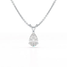 Load image into Gallery viewer, 1 Carat Pear Solitaire Pendant