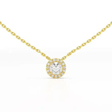 Load image into Gallery viewer, 0.60 Carat Round Halo Pendant