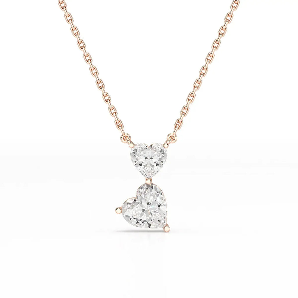 Double Heart Cut Pendant
