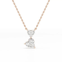 Load image into Gallery viewer, Double Heart Cut Pendant