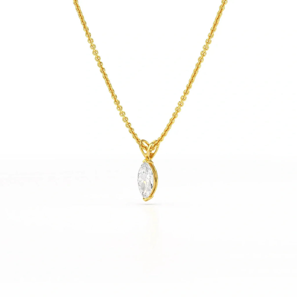 1 Carat Marquise Solitaire Pendant