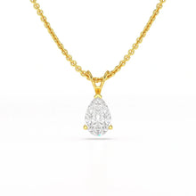 Load image into Gallery viewer, 1 Carat Pear Solitaire Pendant