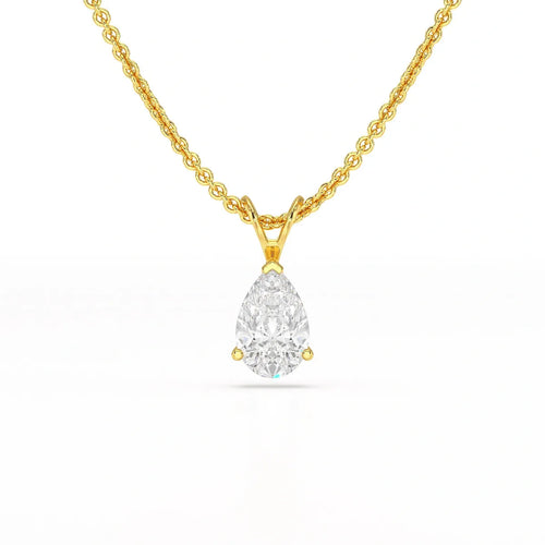 1 Carat Pear Solitaire Pendant