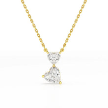 Load image into Gallery viewer, Double Heart Cut Pendant