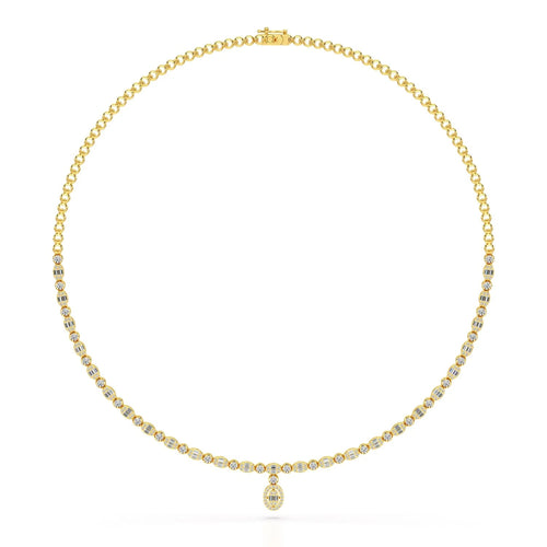 3.37 Carat Baguette Necklace