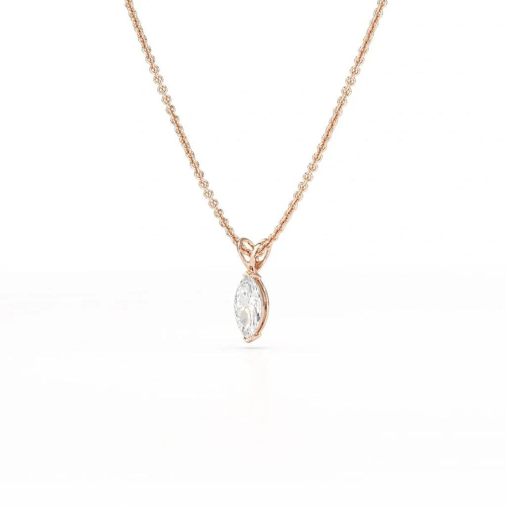 1 Carat Marquise Solitaire Pendant