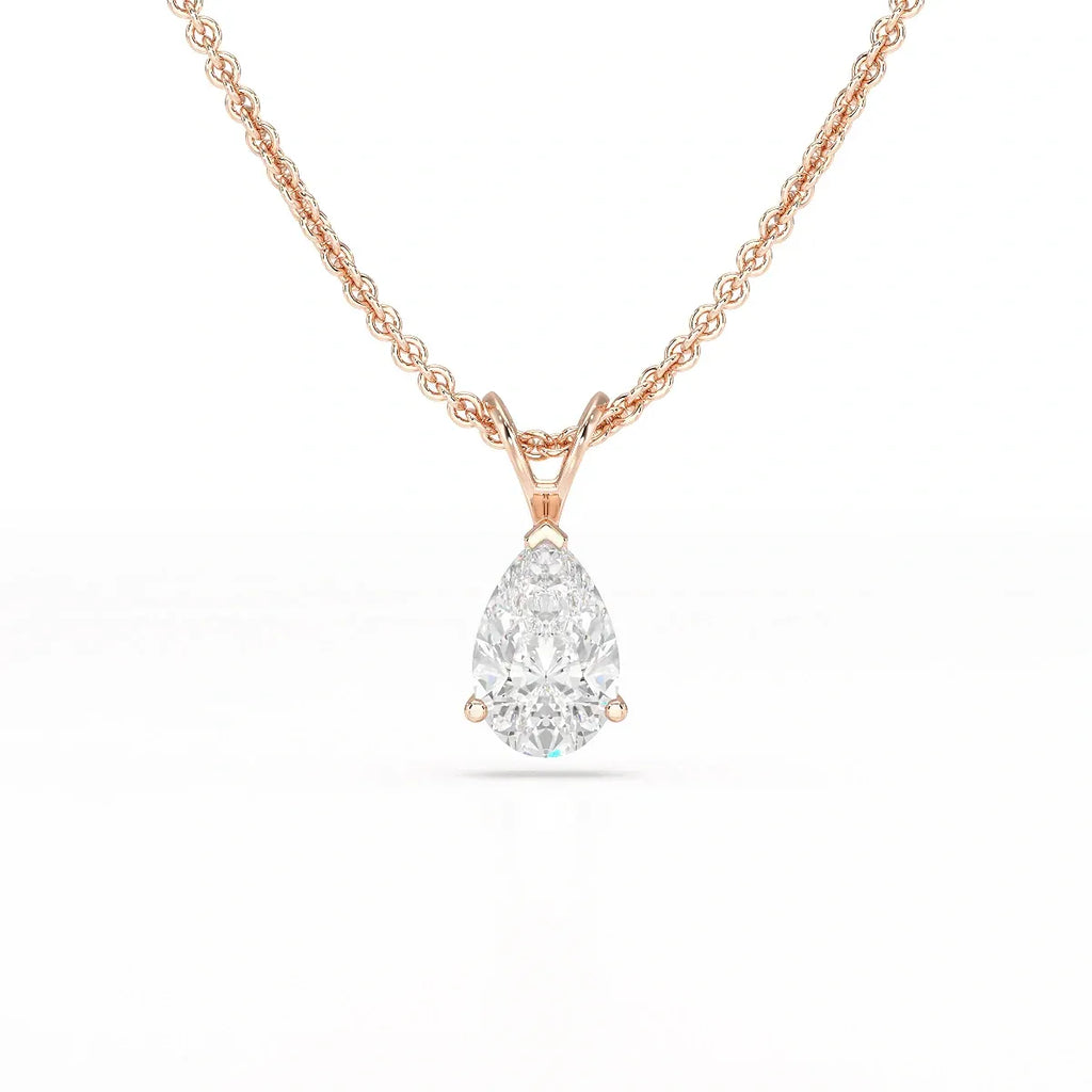 1 Carat Pear Solitaire Pendant