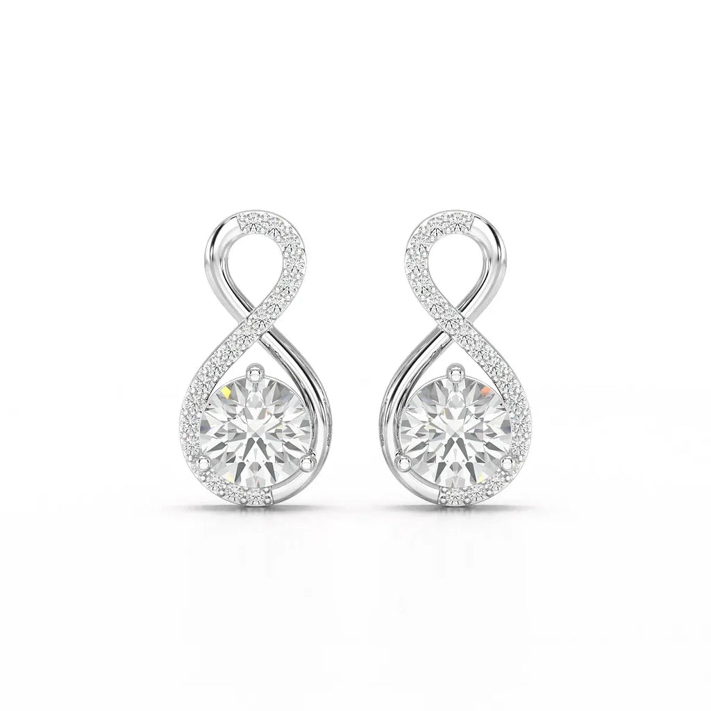 2.2 Carat Round Earrings