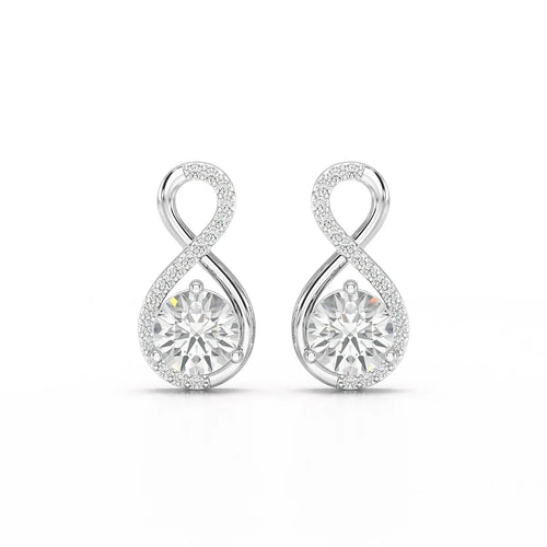 2.2 Carat Round Earrings