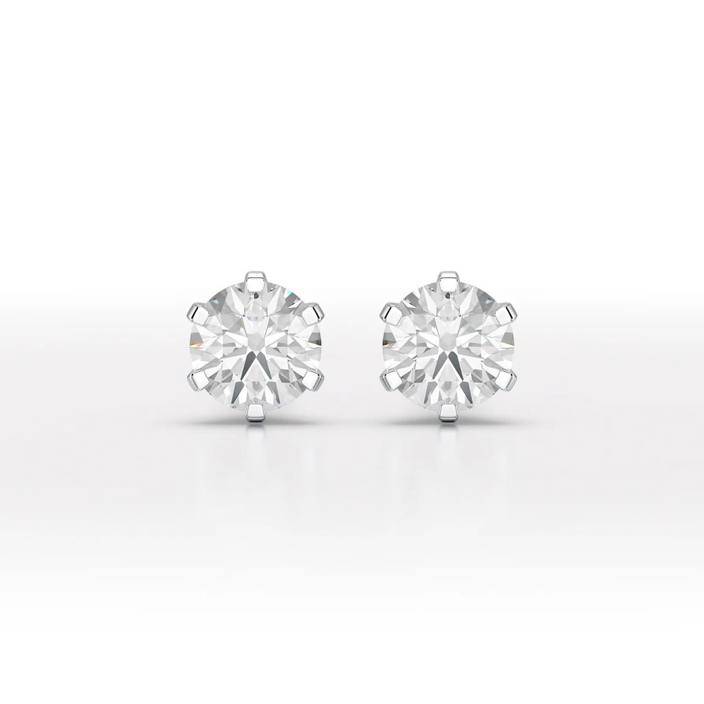 1.68 Carat Round Studs