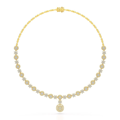 4.27 Carat Round Necklace