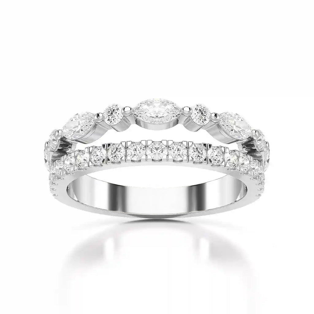 1 Carat Marquise & Round