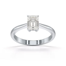 Load image into Gallery viewer, 1 Carat Emerald Shape Solitaire