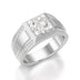 2.42 Carat Round Men’s Ring