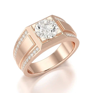 2.42 Carat Round Men’s Ring