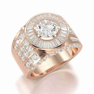 5.75 Carat Round Men’s Ring