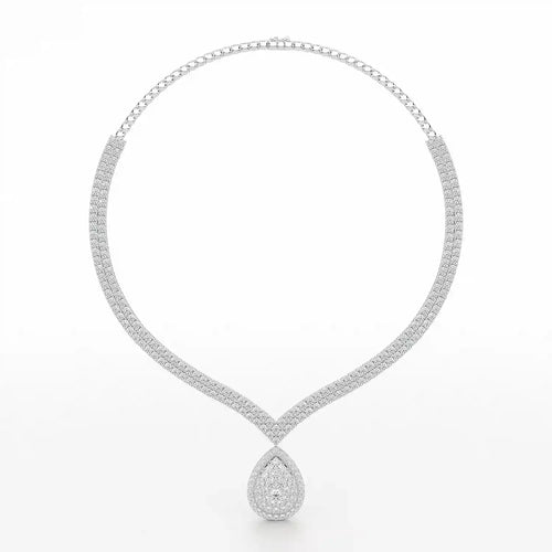 23.5 Carat Round Diamonds Necklace