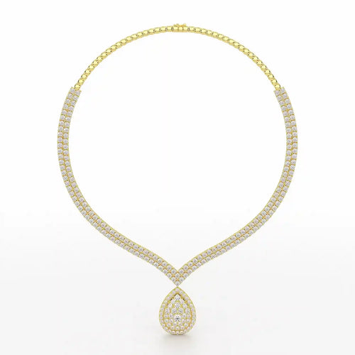 23.5 Carat Round Diamonds Necklace