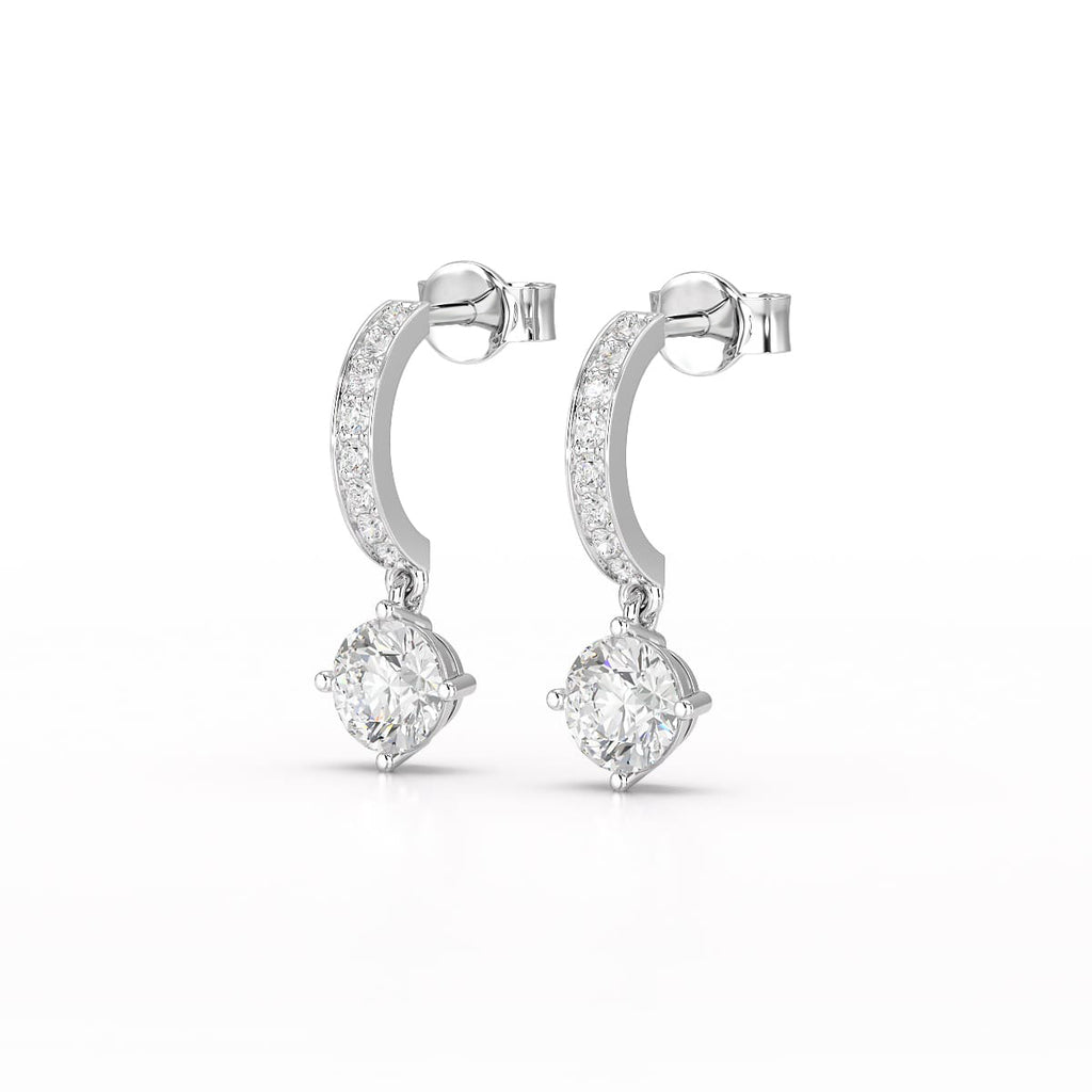 1.41 Carat Dangle Earrings