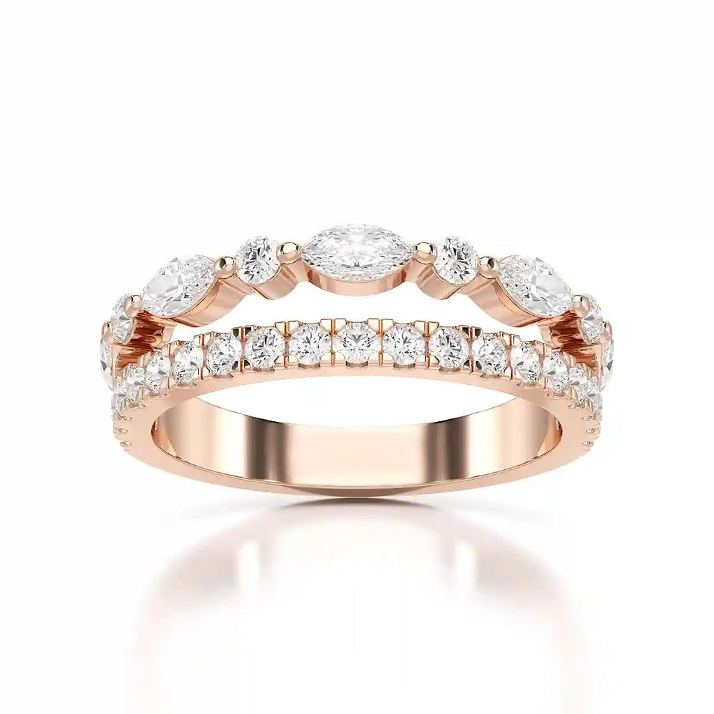 1 Carat Marquise & Round