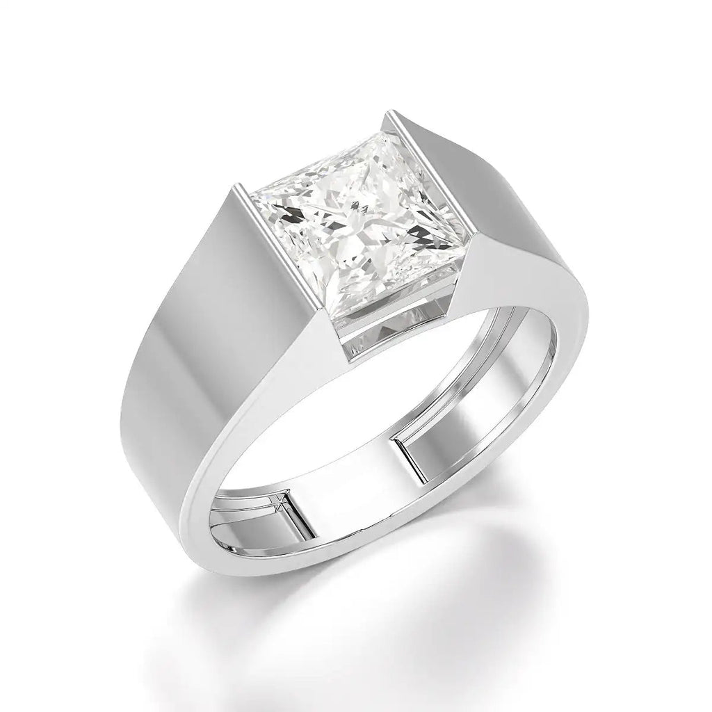 Princess Cut Men’s Ring