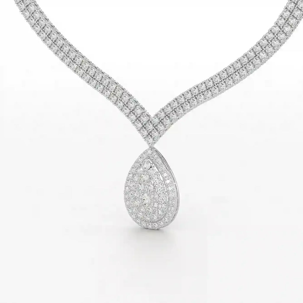 23.5 Carat Round Diamonds Necklace
