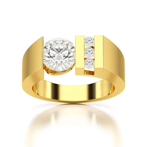 2.2 Carat Round Cut Men’s Ring