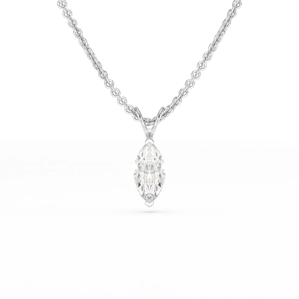 1 Carat Marquise Solitaire Pendant