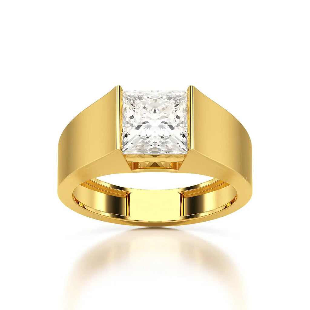 Princess Cut Men’s Ring