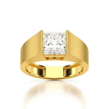 Load image into Gallery viewer, Princess Cut Men’s Ring