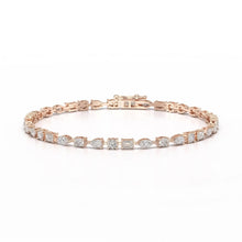 Load image into Gallery viewer, Fancy Shape Tennis Bracelet