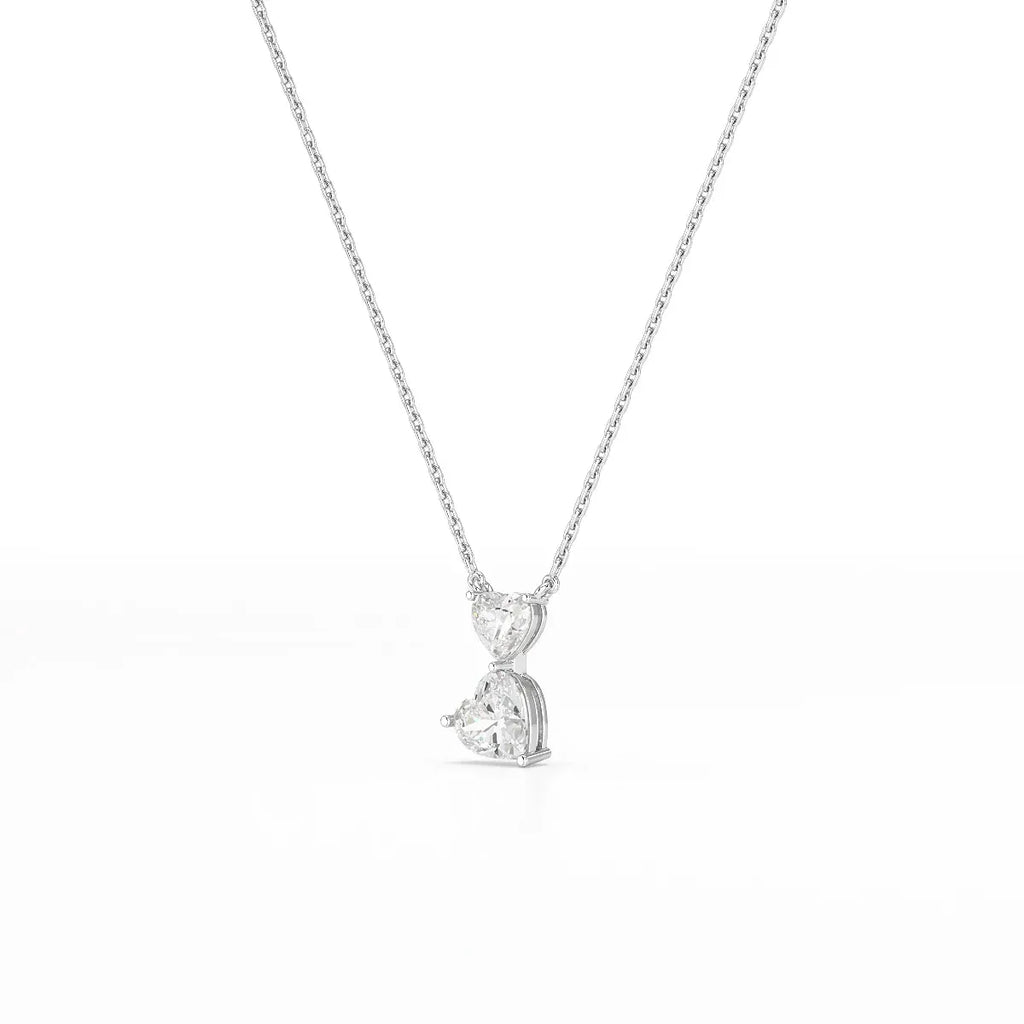 Double Heart Cut Pendant