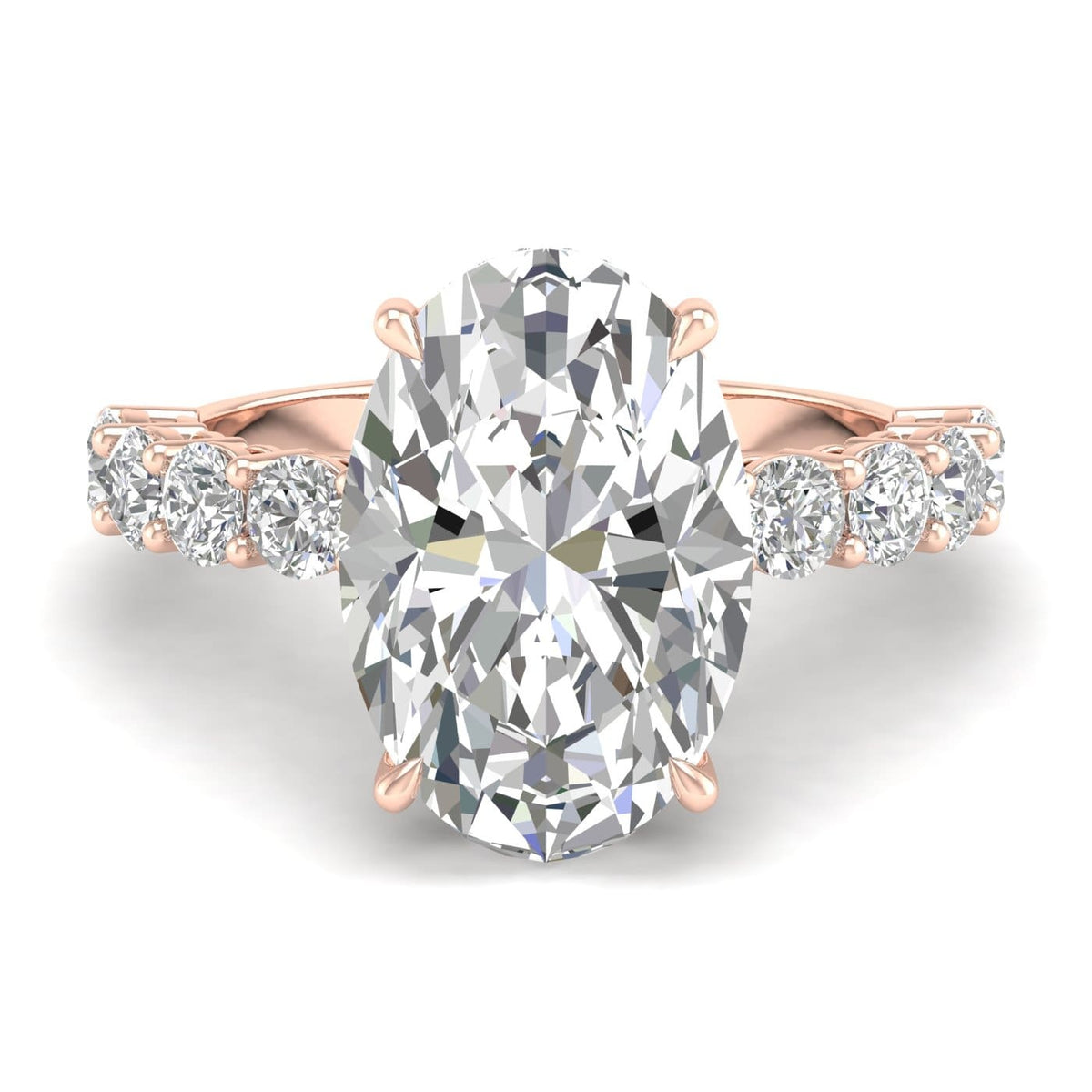 Oval Cut Pavé Ring