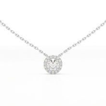 Load image into Gallery viewer, 0.60 Carat Round Halo Pendant