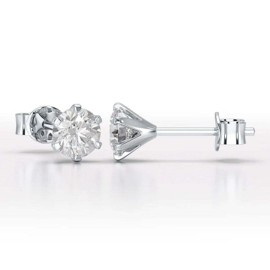 1.68 Carat Round Studs