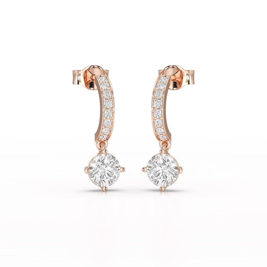 1.41 Carat Dangle Earrings