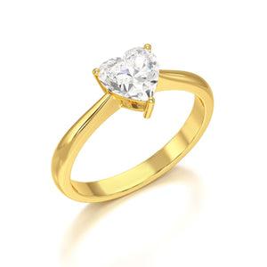 1 Carat Heart Shape Solitaire