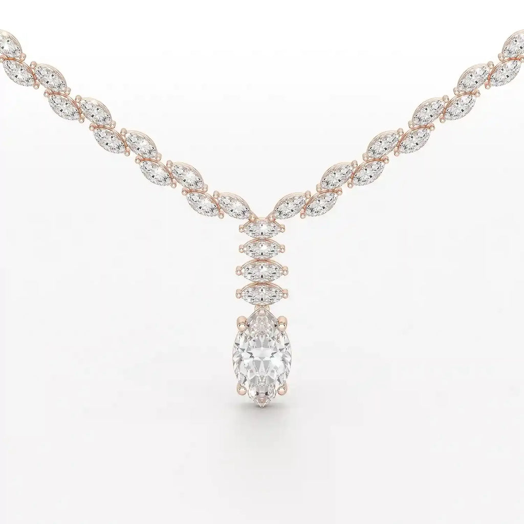 19.9 Carat Marquise Necklace